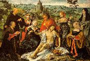 CLEVE, Joos van Altarpiece of the Lamentation (central) dfg oil